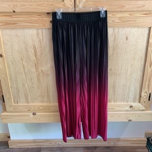 Unbranded tie-dye wide leg shear style boho hippie pants size OS